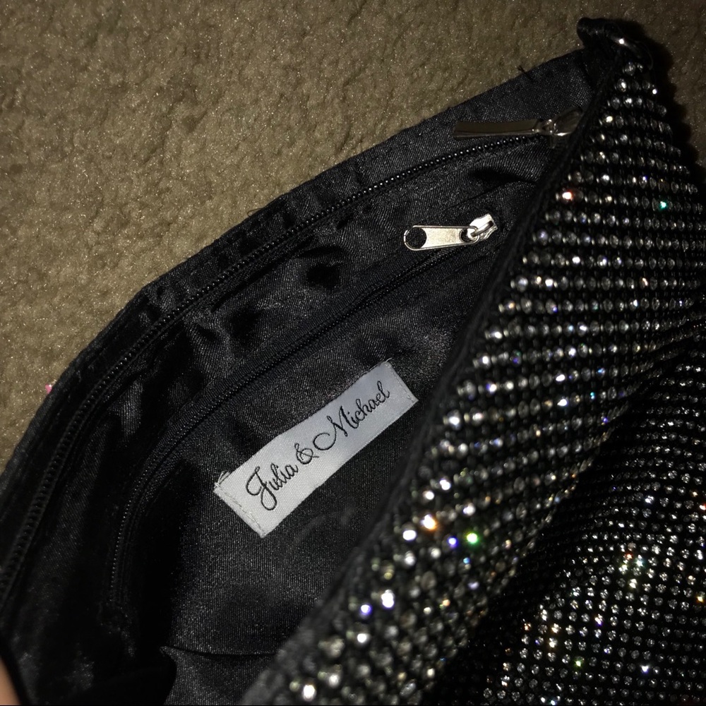 Black shimmery purse